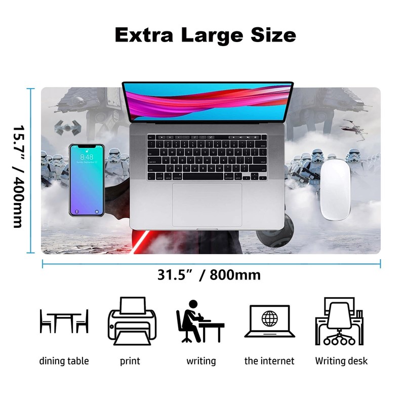 Large Gaming Mouse Pad XXL,Soft Big Extended Mousepad with Non-Slip Rubber Ba... gallery