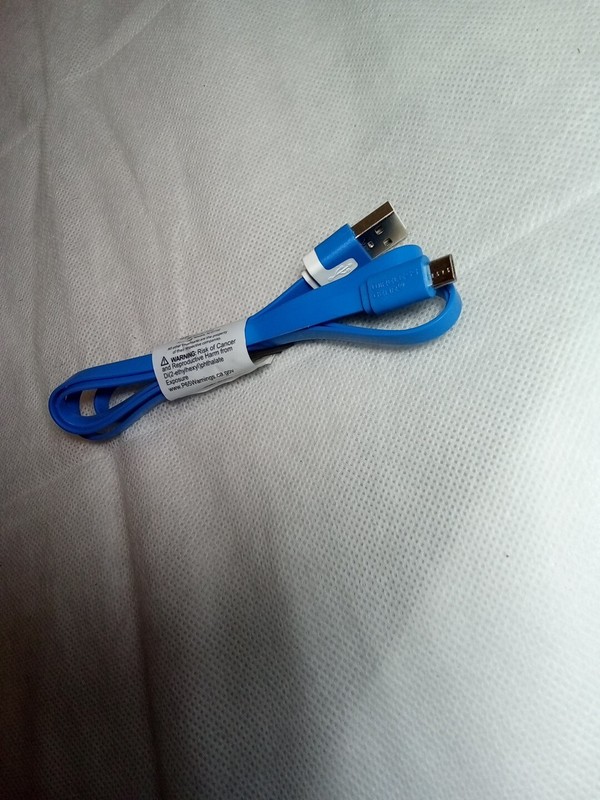 Wireless Gear Micro USB Flat Cable Tangle Free 3 Ft Blue *New* gallery
