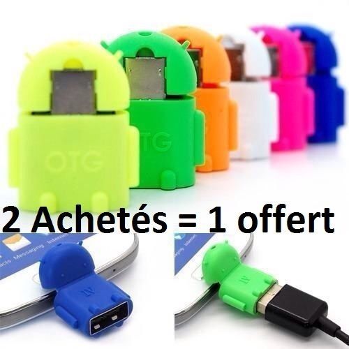 Micro USB Adapter for USB OTG ROBOT ANDROID for Smartphones and Tablets