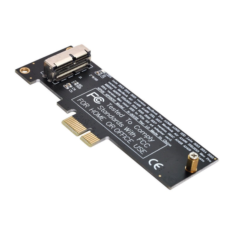 NFHK PCI Express PCI-E 1X to 12+16Pin 2013-2017 Mac Pro Air SSD Convert SATA gallery