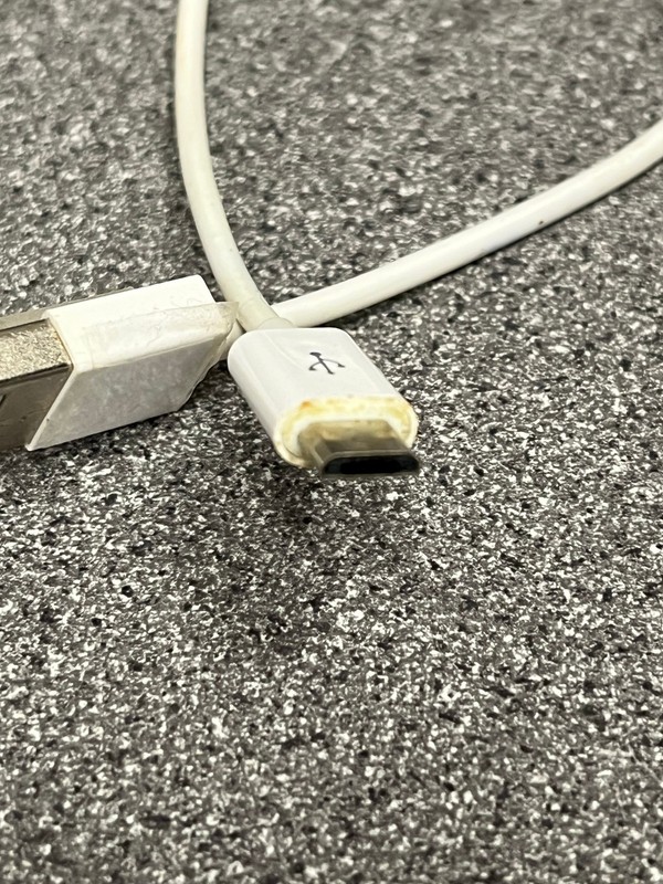 10 in. White Micro USB to USB cord gallery