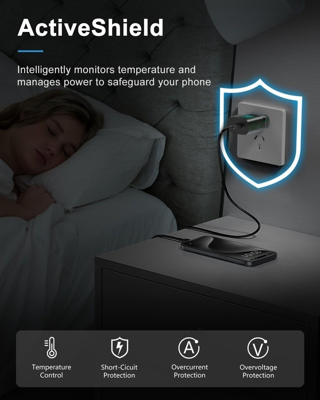 High-Speed 25W USB-C Charger with Dual Cables for iPhone & Galaxy Devices gallery