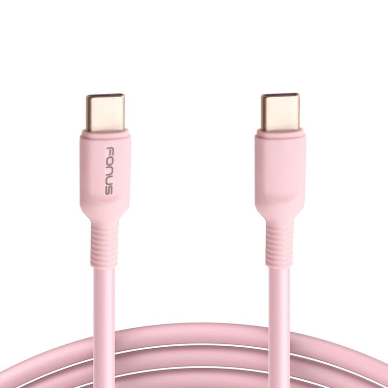 For Galaxy A05/A06/A07 – Pink 10ft Long Cable USB-C to Type-C PD Fast Charger