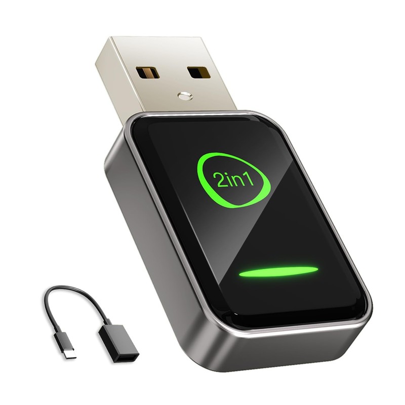 Mini Wireless CarPlay Adapter for Apple iPhone iOS 10+,No Delay & Fast, Plug …