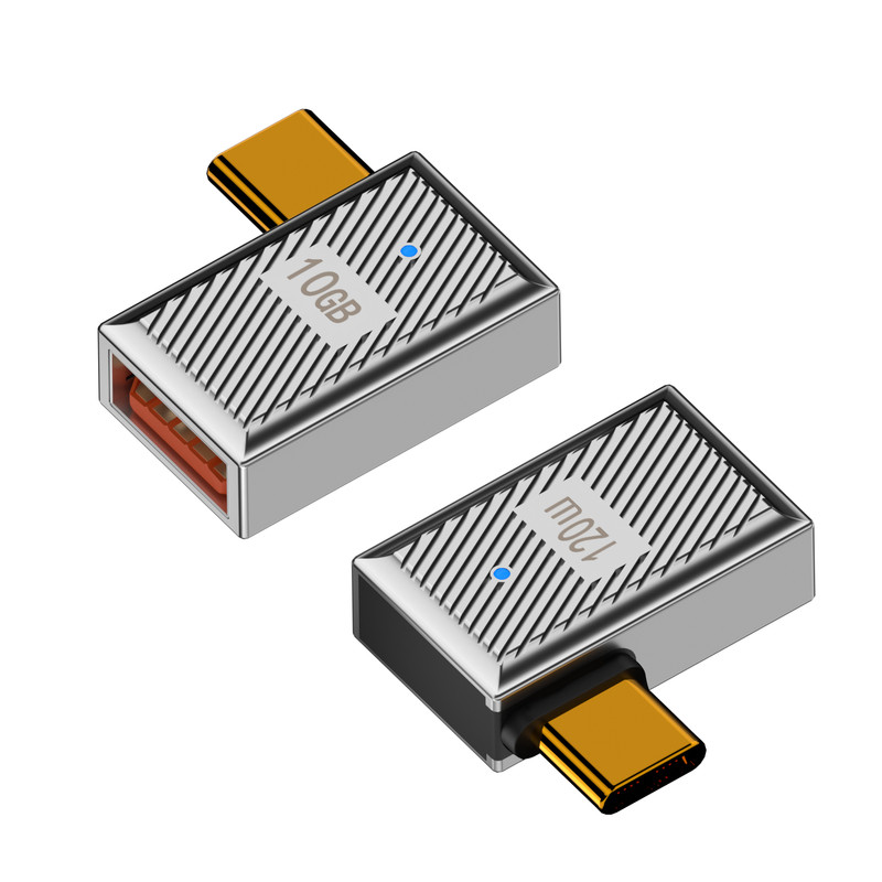 2pcs Type-C to USB Adapter 120W Fast Charging 10Gbps OTG USB 3.1 for Laptop PC gallery