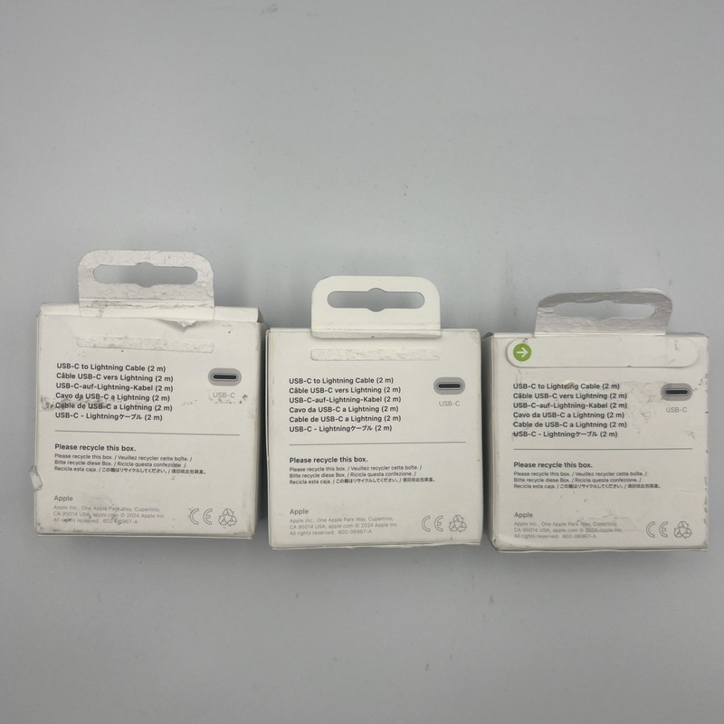(Bulk Lot of 3pcs) Apple USB-C To Lightning Cable (2m) gallery
