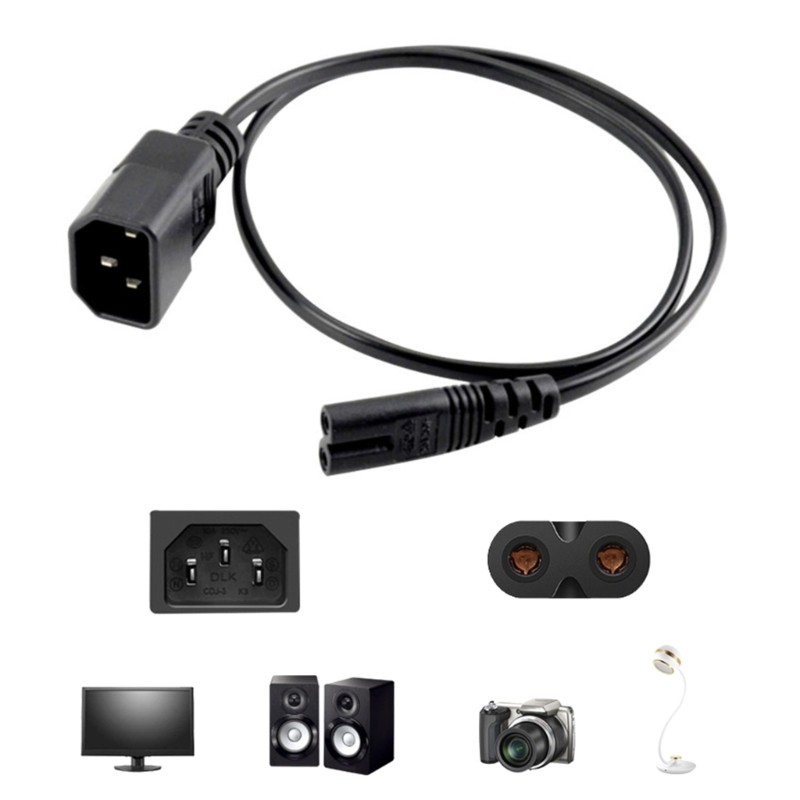 Lightweight C14 to C7 Conversion Cable Flexible Power Cable Efficient for Room gallery