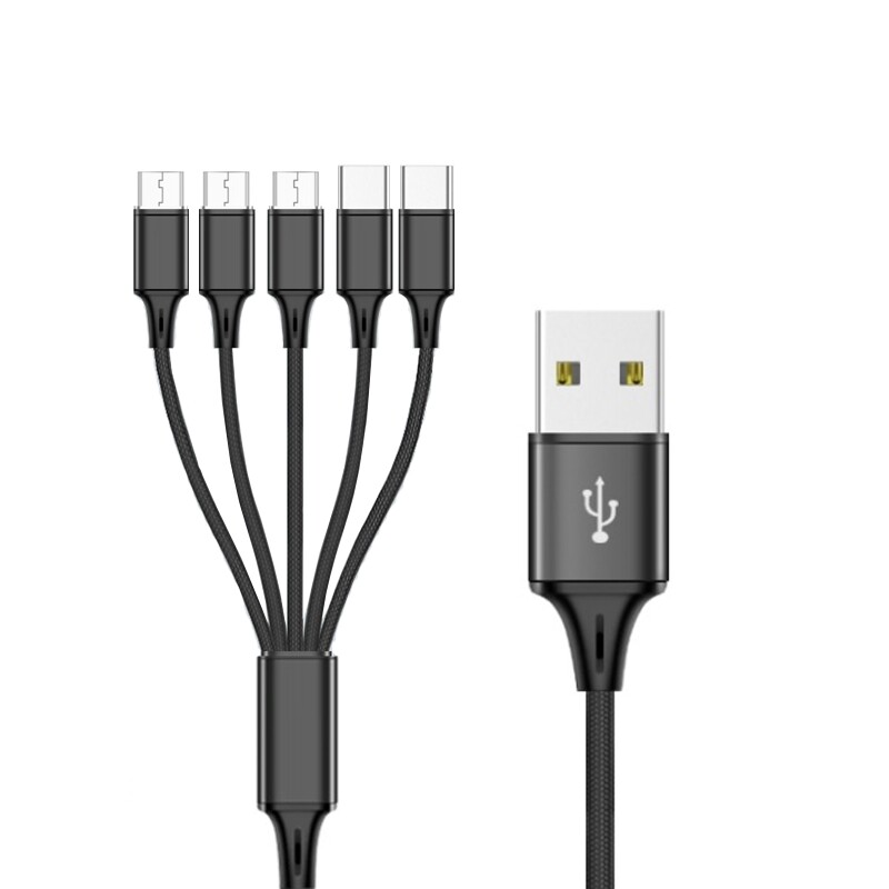 USB Charging Cable USB2.0 Male to Micro USB TypeC Adapter Cord Power Charging