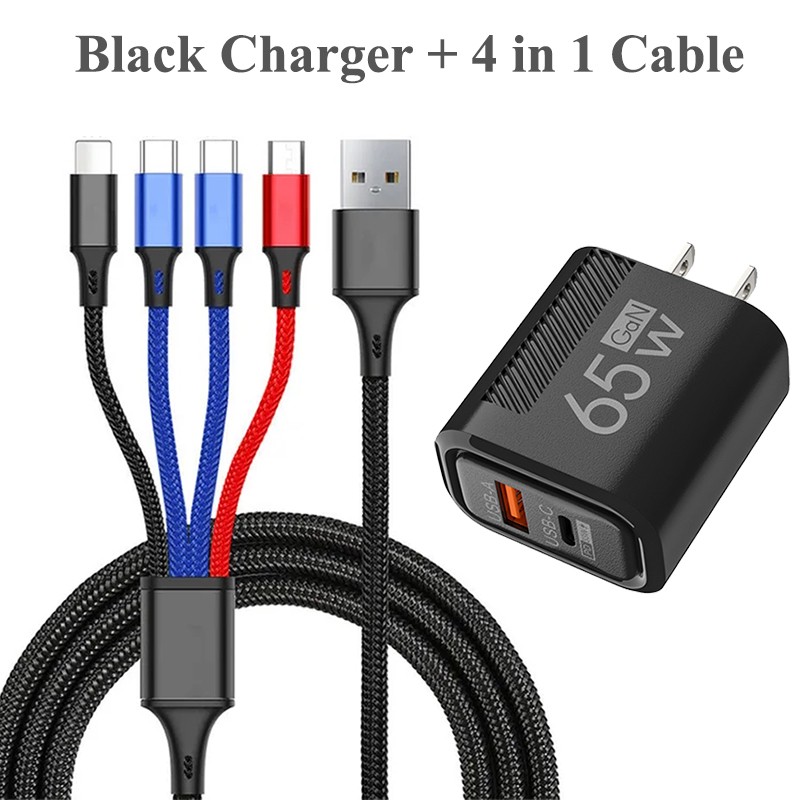 65W Fast Charging USB Type C Wall Charger For iPhone 17e 16 15 Pro Max 14 13 12