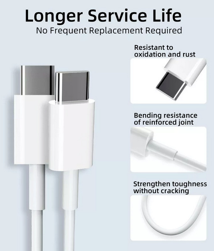 1/3 Pack 60W USB C Type-C Cable Fast Charging Cord For Samsung iPhone 16 15 Pro gallery