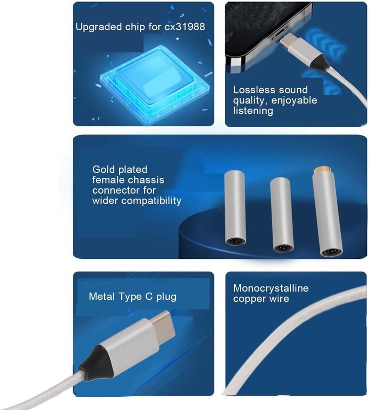 USB C Headphone Jack Adapter for Cell Phone gallery