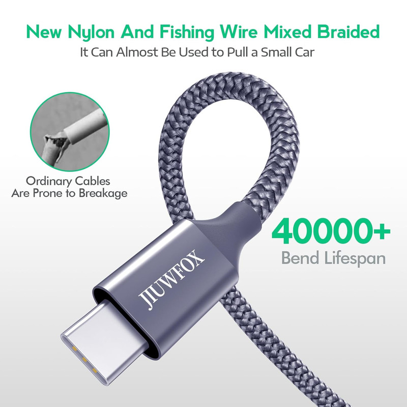 USB to USB C Cable, (5-Pack, 3/3/6/6/10 Ft) for Iphone 17 16 Charger Cord Fast C gallery