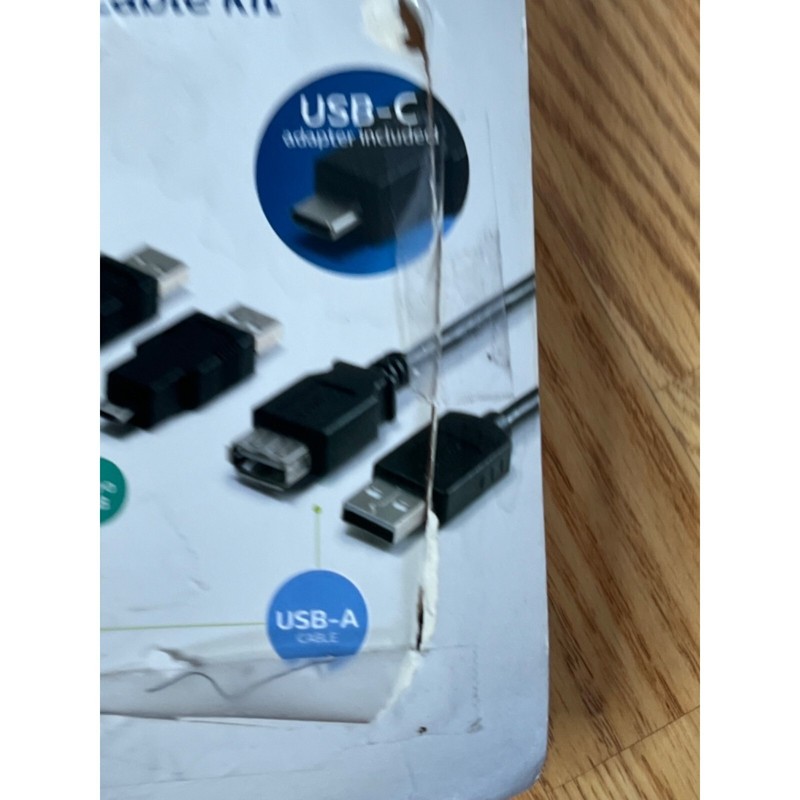 Philips Universal USB Cable Kit 6ft Includes Mini-B USB-C USB-B Micro USB Adapte gallery