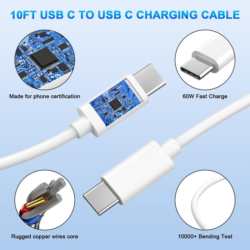 [Apple MFi Certified] 40W iPhone 17 Charger Fast Charging, USB Fast Charger B... gallery