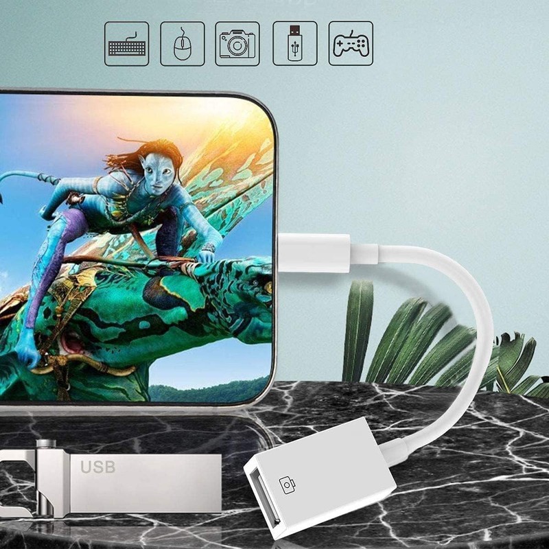 Male to USB Female Adapter OTG Data Sync Cable Compatible with Iphone1 USB 3.0 gallery