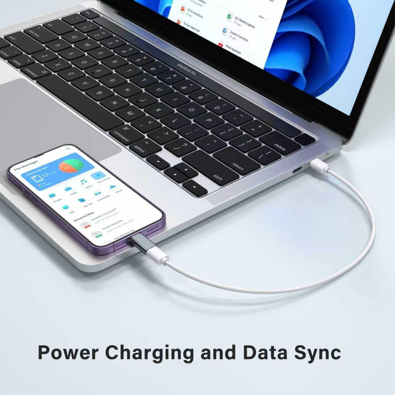 Mfi Certified 27W USB C to Lightning Adapter - Fast Charging Data Sync gallery