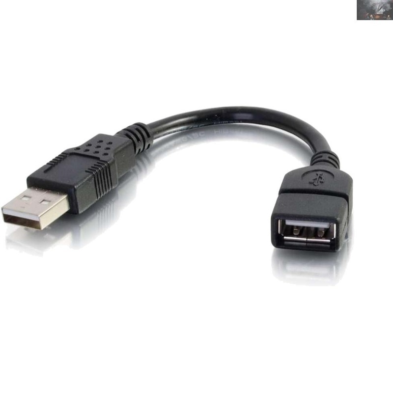 Durable 6 Inch USB A to A Extension Cable – Tangle-Free with Lifetime
