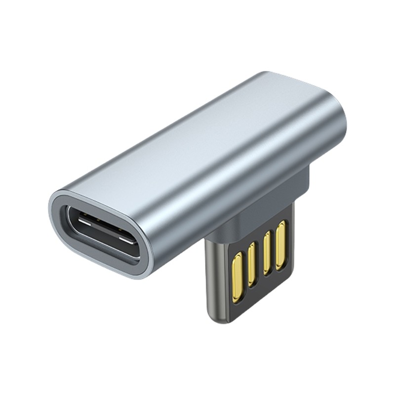 Durability Right Angle USB to Type C Adapter Connectors for Smartphones Tablets gallery