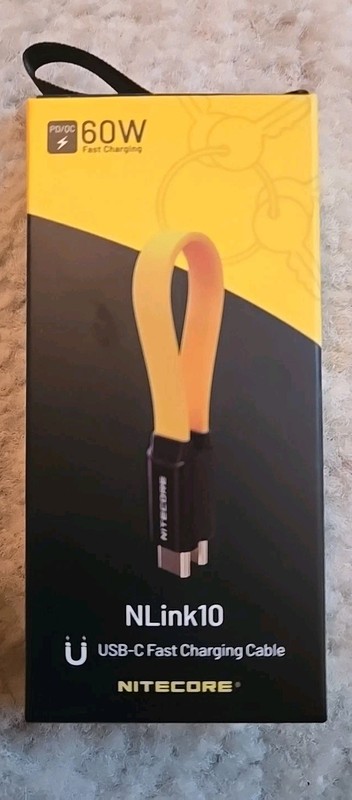 NITECORE NLink10 Dual Type-C 60W Fast Charging Magnetic USB-C Cable New