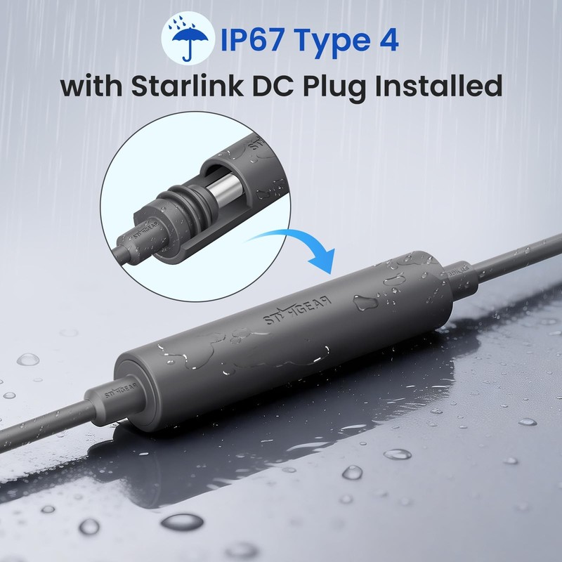 Starlink DC Power Cord Extender, Starlink Mini Power Cable Extension DC Femal... gallery