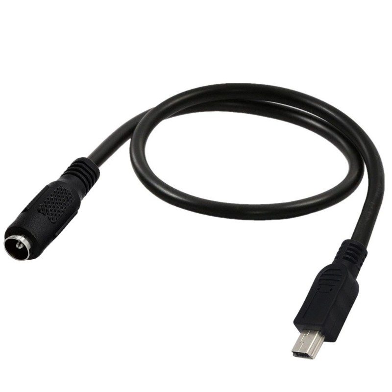 DC Power Jack Female to Mini USB 5pin Male DC Power Supply Extension Cord Wire gallery