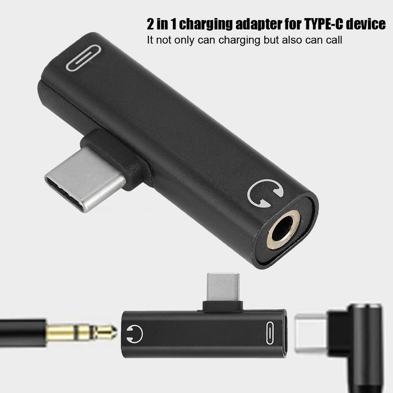 2 In 1 Type C Converter With Good Sound Quality For Charging And Calling For gallery