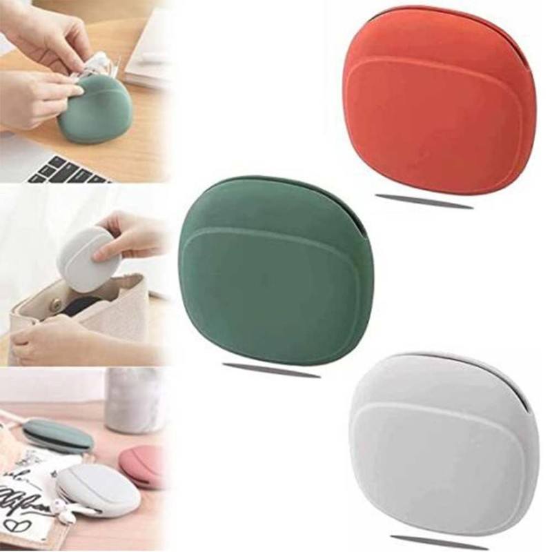 Portable Charging Cable & Earphone Storage Box, Silicone Data Cable Bag gallery