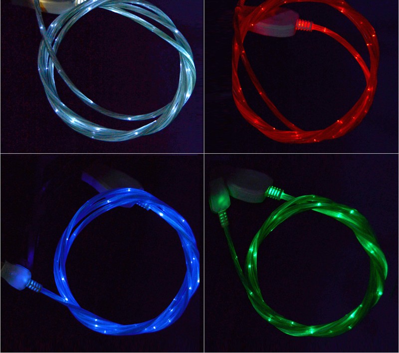 FLOW LED Light (3ft) el USB data sync charger cable FOR iPhone 6 5s 5c plus gallery