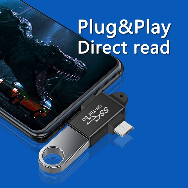 2-in-1 Type-C & Micro USB to USB3.0 Adapter Supports OTG Functionality gallery