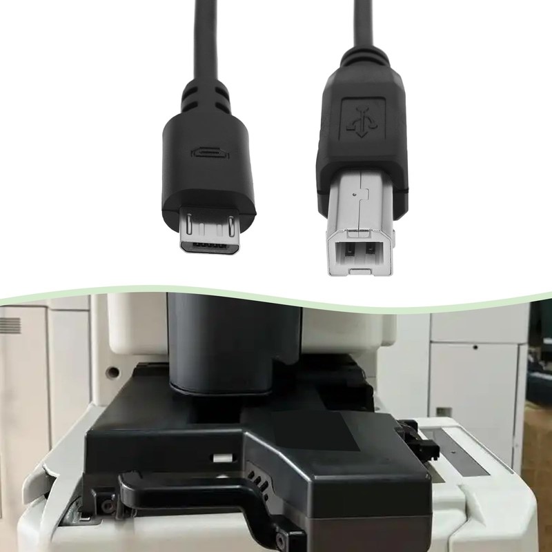 2 PCS 1M Micro USB 5pin Male To USB Type B Printer Cable OTG Scanner Piano gallery