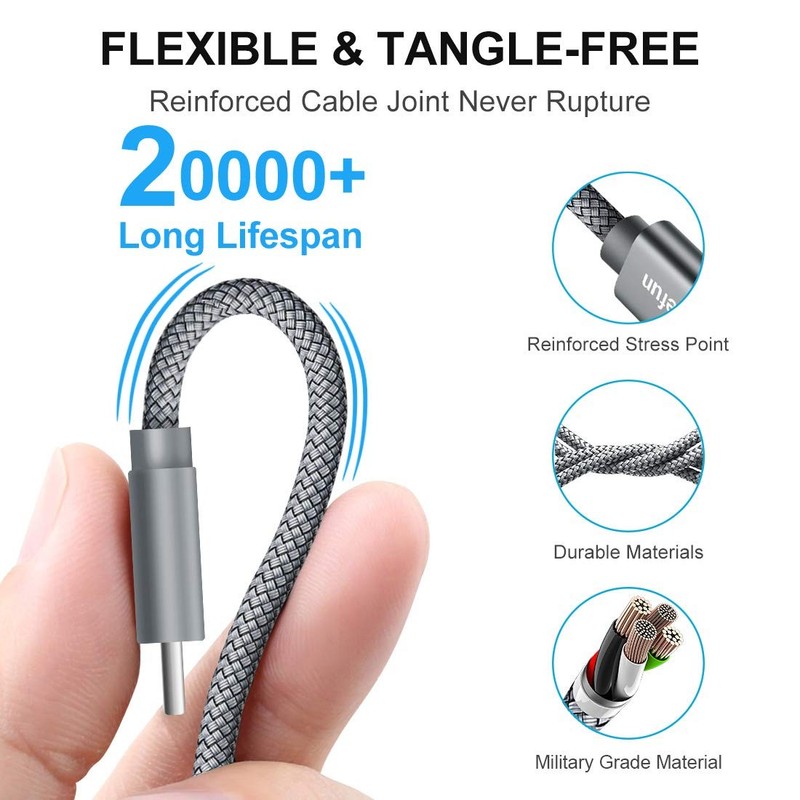 USB Cable, USB to USB Cable, [5 Pack, 3/3/6/6/10 ft] Charger Cable Fast Charg... gallery