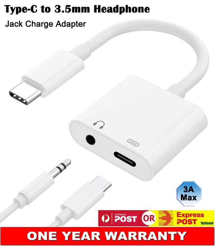 USB-C to 3.5mm Audio PD3.0 Fast Charger Adapter For OPPO Reno X5 /Pro A76 A96 AU