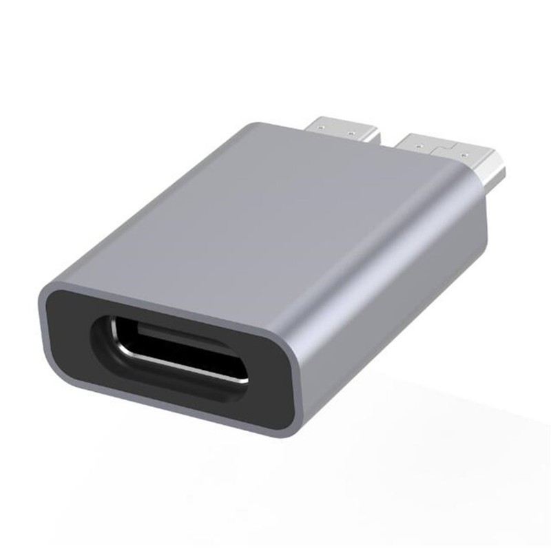 Mini USB-C 2.0 To Micro B USB 3.0 Port Adapter Data Plug Hard Drive Connecter