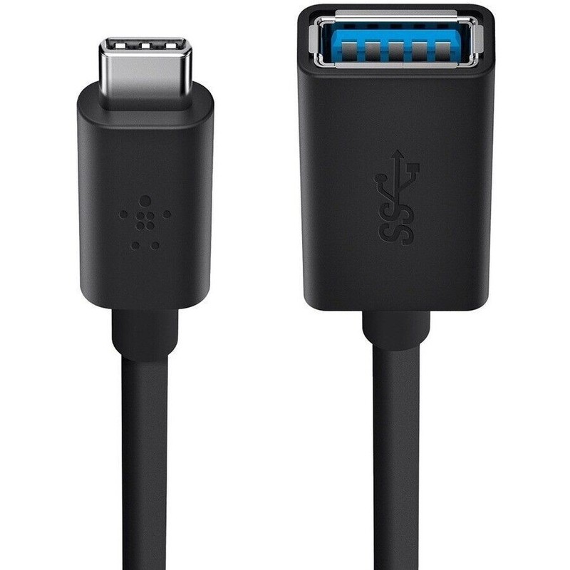 Belkin F2CU036btBLK 5 Inch USB-C to USB-A Data Slim Cable Portable Black gallery