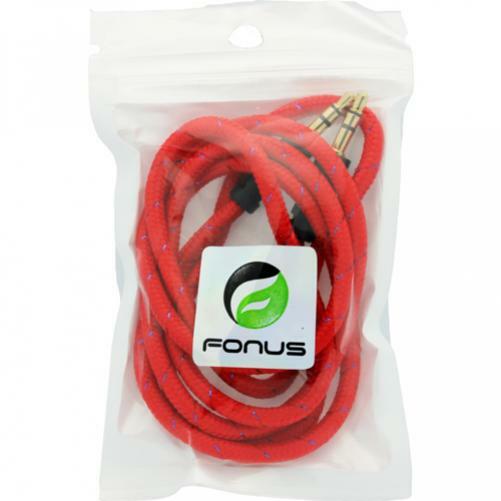 AUX CABLE 3.5MM ADAPTER CAR STEREO AUX-IN AUDIO CORD SPEAKER RED for CELL PHONES gallery