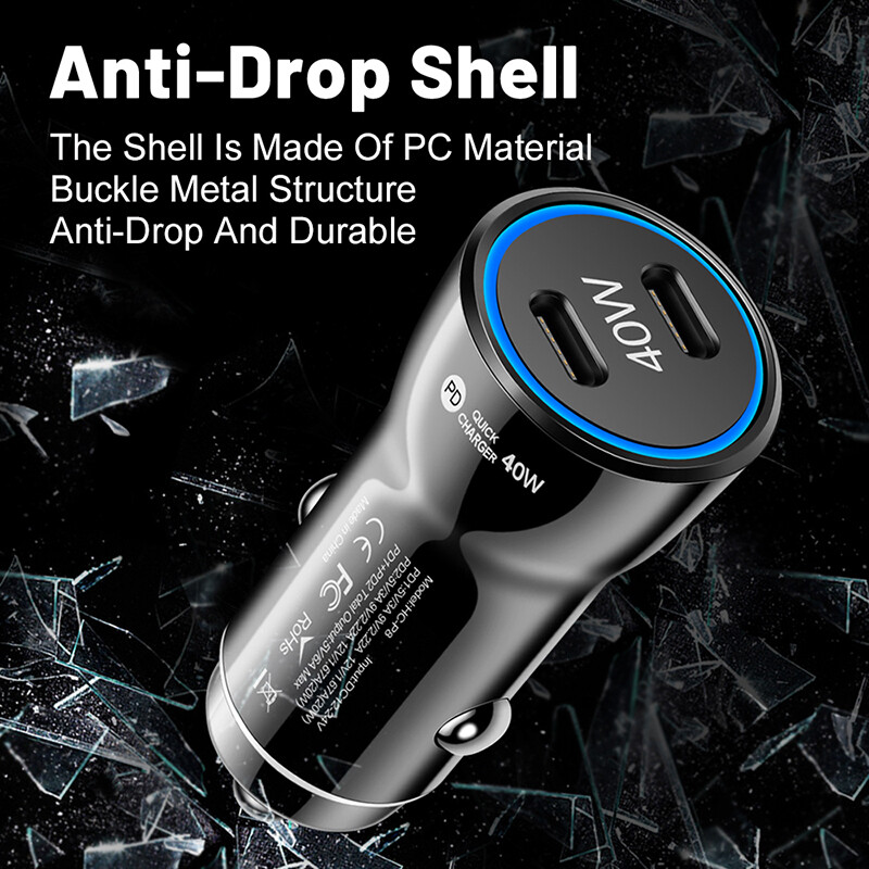 40W USB-C PD Fast Car Charger Type C Cable For Samsung S24 S23 FE S22 S21 Ultra gallery