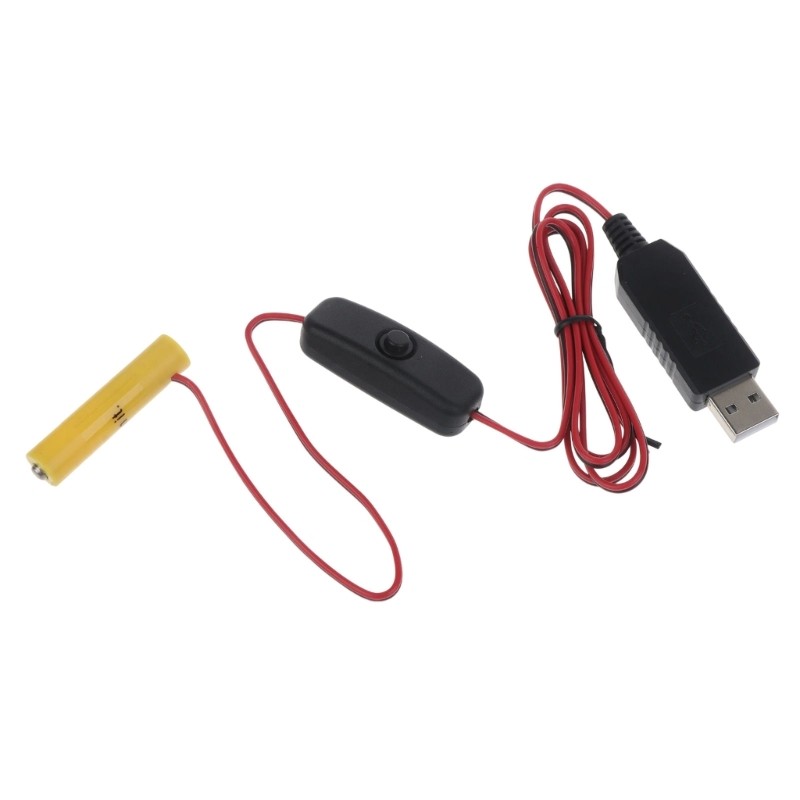 Dummy Battery Adapter Cable Replace 1x AAA Battery for Clock Toy Hygrometer gallery