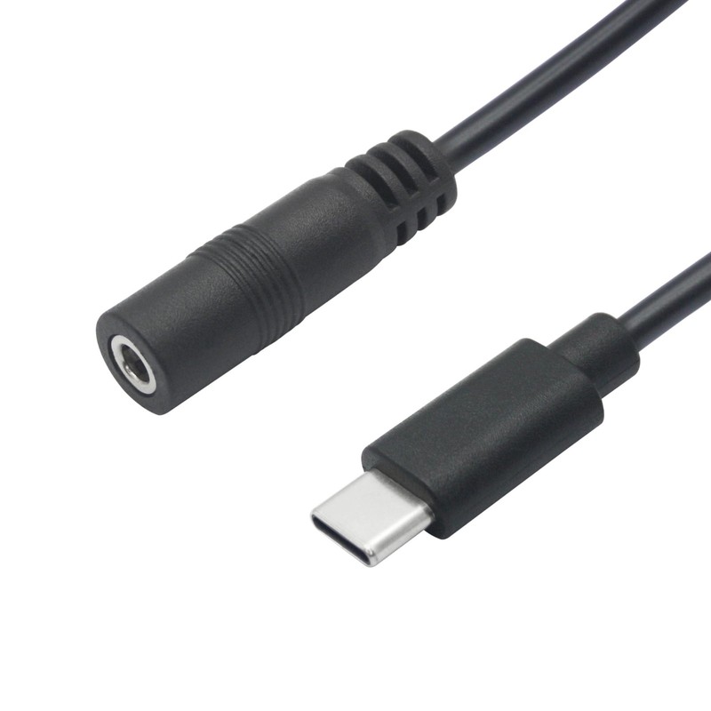 4 PCS DC 3.5x1.35mm To USB C Power Cable 1FT Female To Type C Male Plug 5V 3A gallery