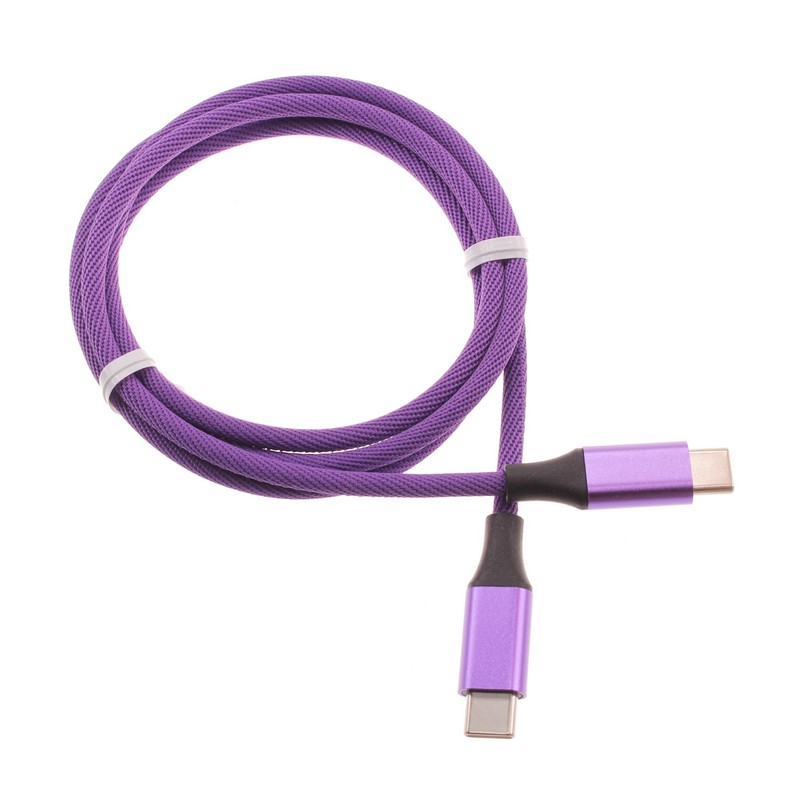 For iPhone 17/Pro/Max/Air – Purple 3ft PD Cable Type-C to USB-C Fast Charger