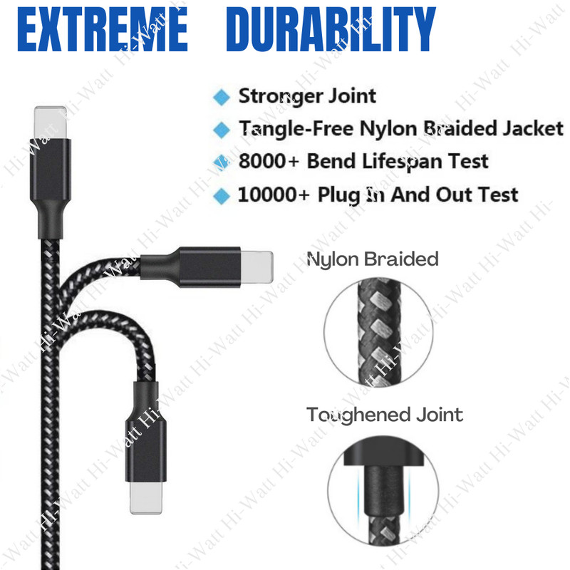 3-Pack Heavy Duty 10FT USB Charger Cable For iPhone 11 XR 8 7 6 5c Charging Cord gallery