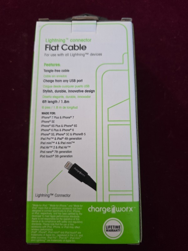 ChargeWorx iPhone 6ft Charging Cable gallery