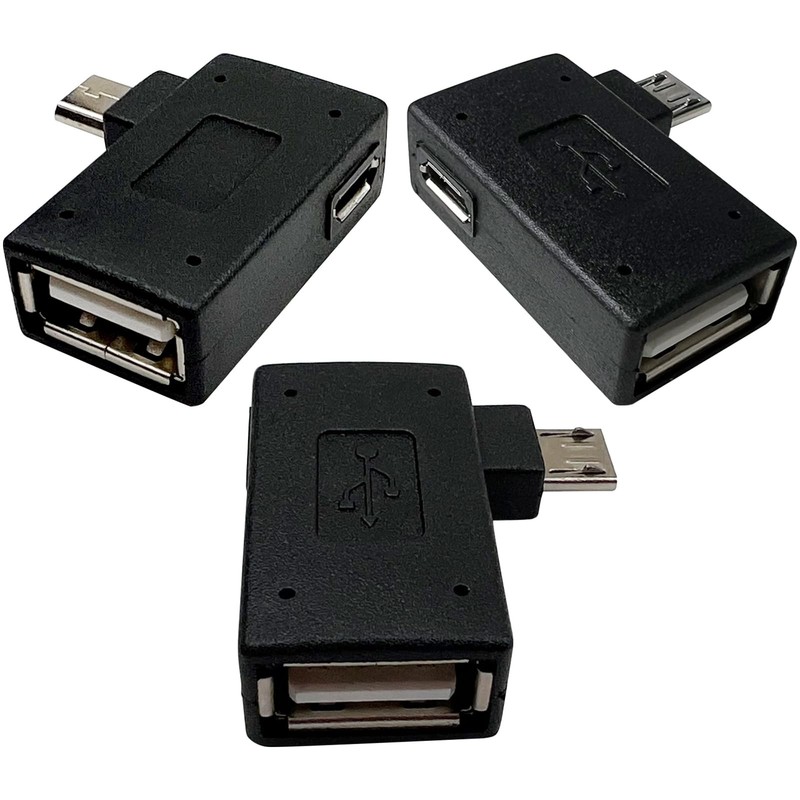 3 PCS OTG Cable Adapter For Fire Stick 4K Max Memory Expansion USB Devices