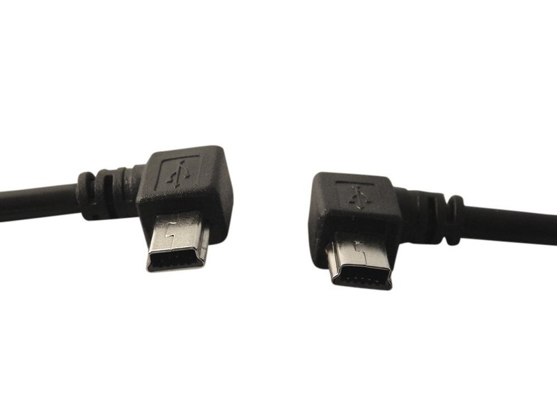 6 Inch USB 2.0 Mini B Female to Left and Right Angle Male Extension Cables gallery
