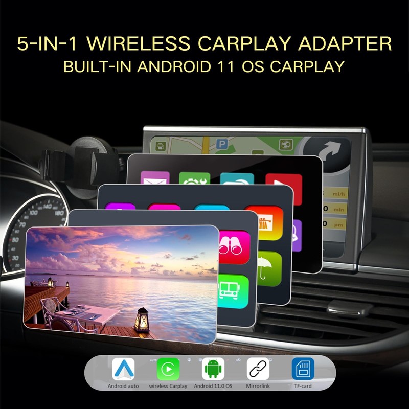 Wireless Carplay Adapter 4 in 1 Wireless Android Auto Adapter Compatible gallery