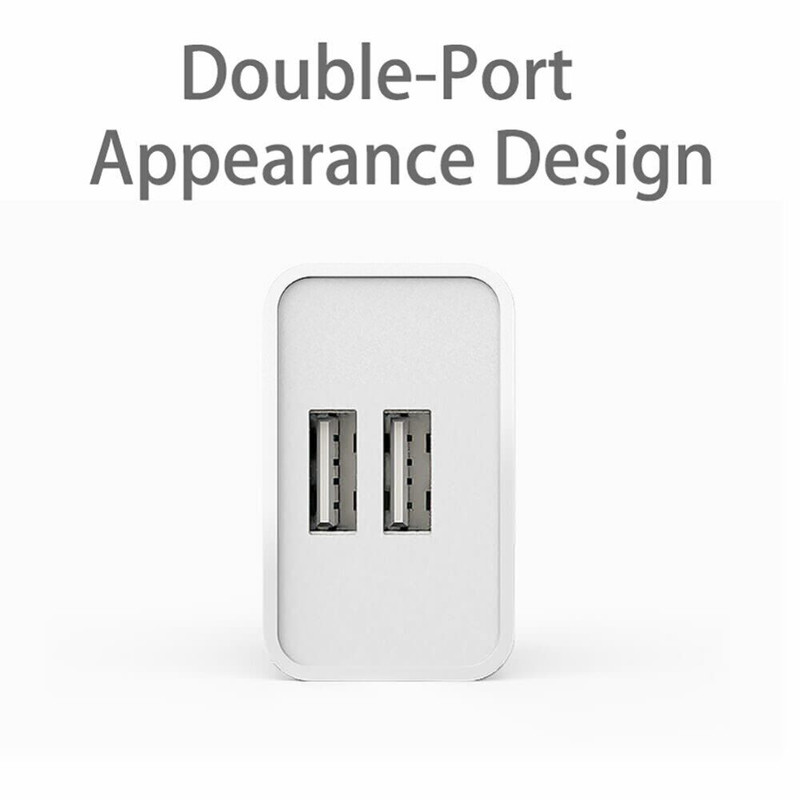 2 Port USB Phone Charger Travel 5V 2A Dual USB Wall Charging AC Adapter US Plug gallery