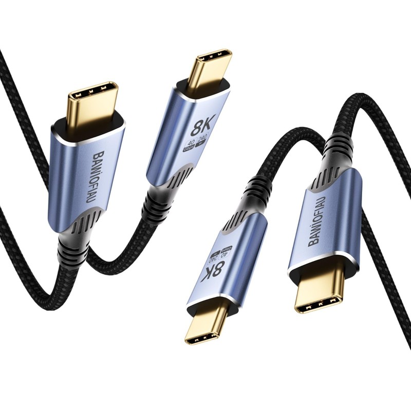 2-Pack USB 4 Cable 1FT, Short USB C Data Cable 40Gbps, 8K Video, 240W Fast Charg gallery