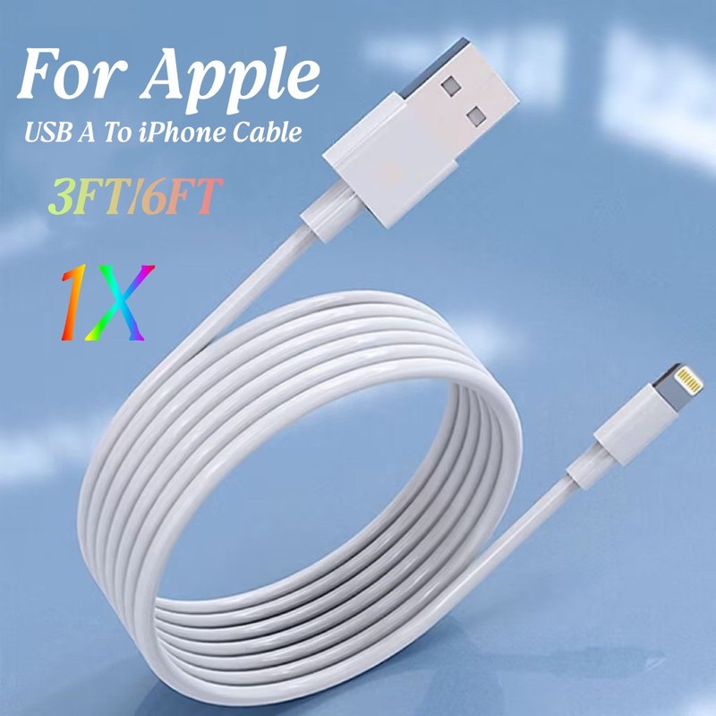 1X For Apple iPhone 6 7 8 XS XR 11 12 13 14 Pro Max USB Fast Charger Cable Cord gallery