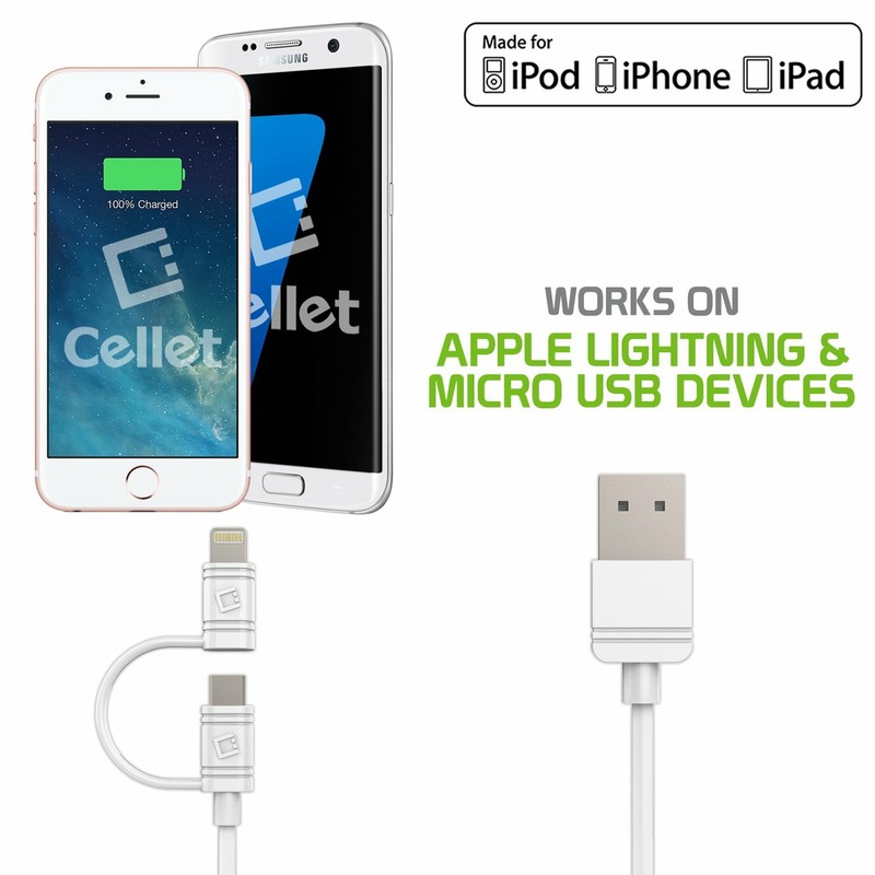 Micro USB & Lightning USB Data Sync & Charging Cable for Apple iPhone Samsung gallery
