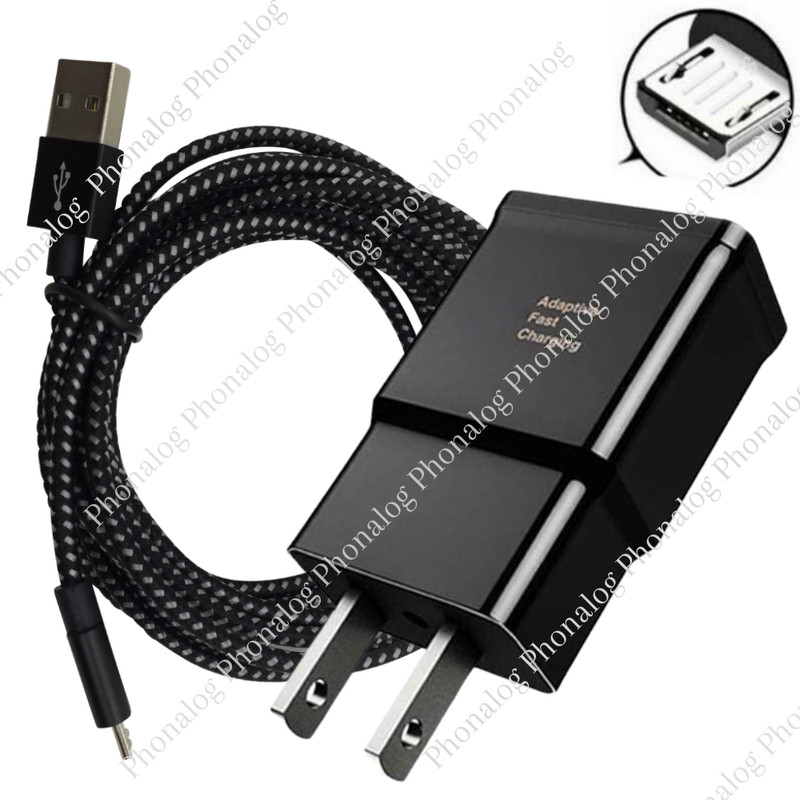 Adapter Fast Charger Micro With Phone Charging Cable For Samsung Galaxy Android