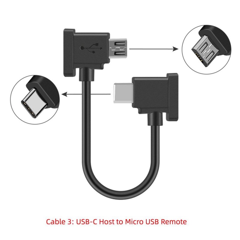 CABLECY 3pcs/set Remote Controller for Mavic Pro Platinum Data Cable Type-C gallery